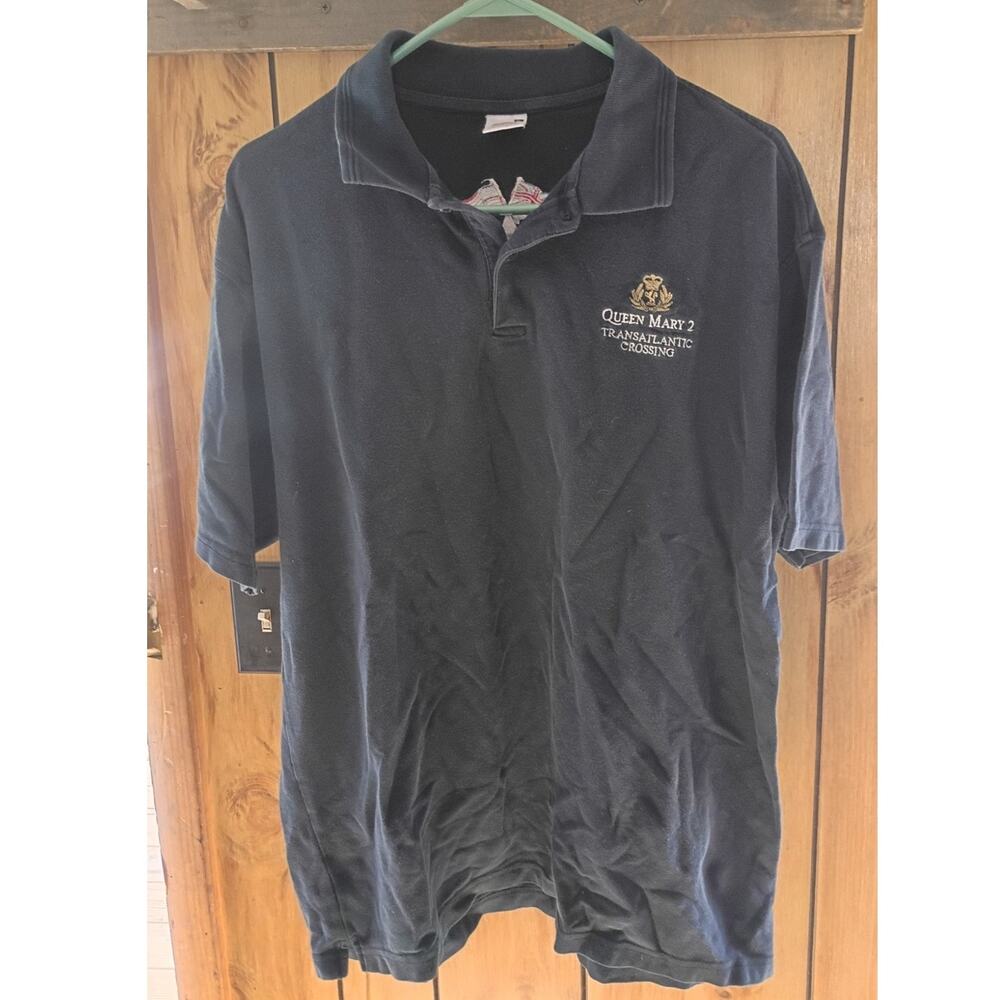 Vintage 2005 Queen Mary 2 Cunard Transatlantic Crossing Polo XL Limited Edition
